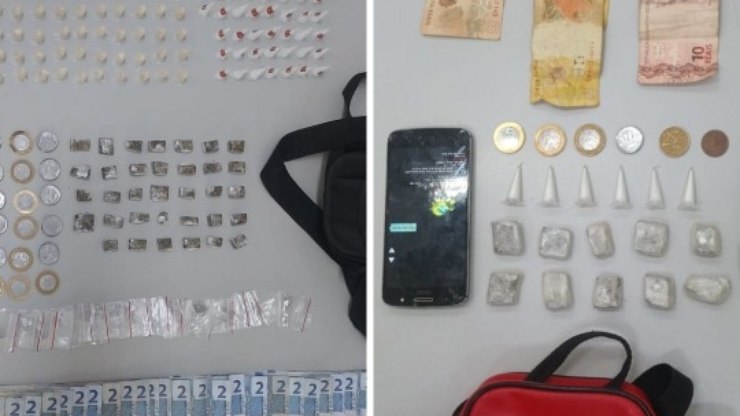 No mesmo dia, PM e GCM detém suspeitos de tráfico em Araraquara e apreendem drogas e dinheiro