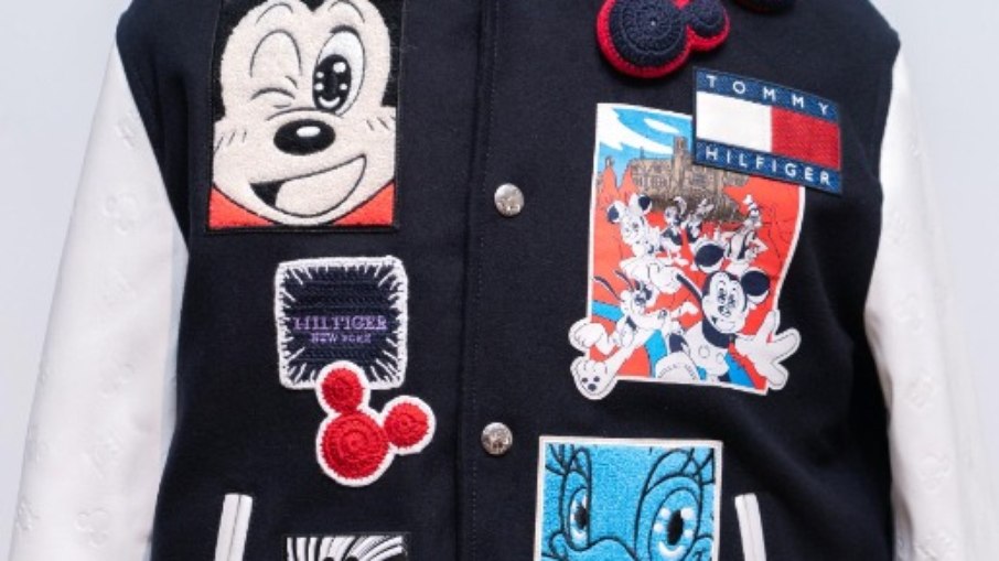 Jaqueta universitária Disney x TH, por Tommy Hilfiger