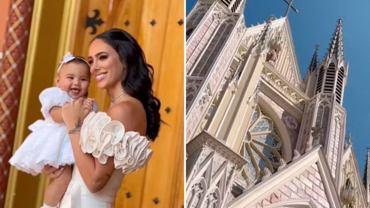 Bruna Biancardi mostra detalhes do batizado da filha