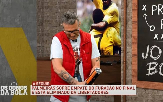 Neto comemora queda do Palmeiras na Libertadores e detona atitudes de Abel Ferreira: 'Não sabem perder'