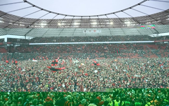 O técnico Xabi Alonso antes da partida em que o Bayer Leverkusen venceu o Werder Bremen e se sagrou campeão da Bundesliga em Leverkusen (oeste da Alemanha), em 14 de abril de 2024