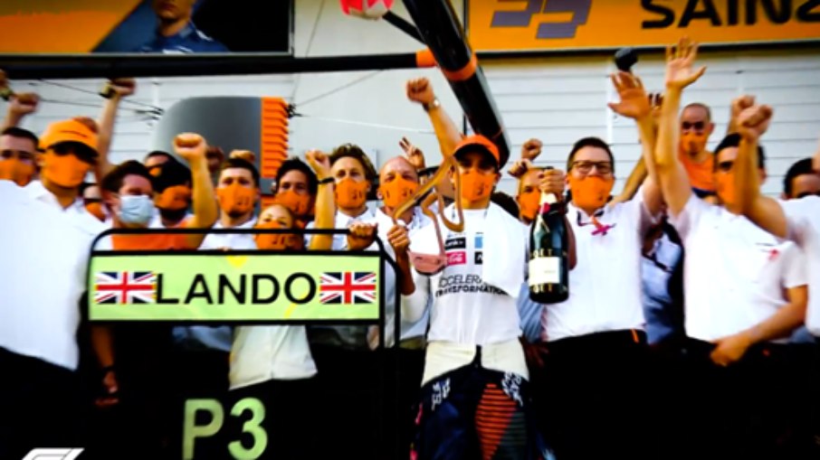 Lando Norris conquistou seu primeiro pódio em 2020