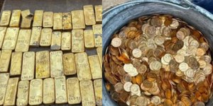 Pedreiros acham R$ 54 milhões em barras de ouro em parede de casa