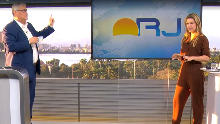 Apresentadores do Bom dia Rio passam perrengue com sol
