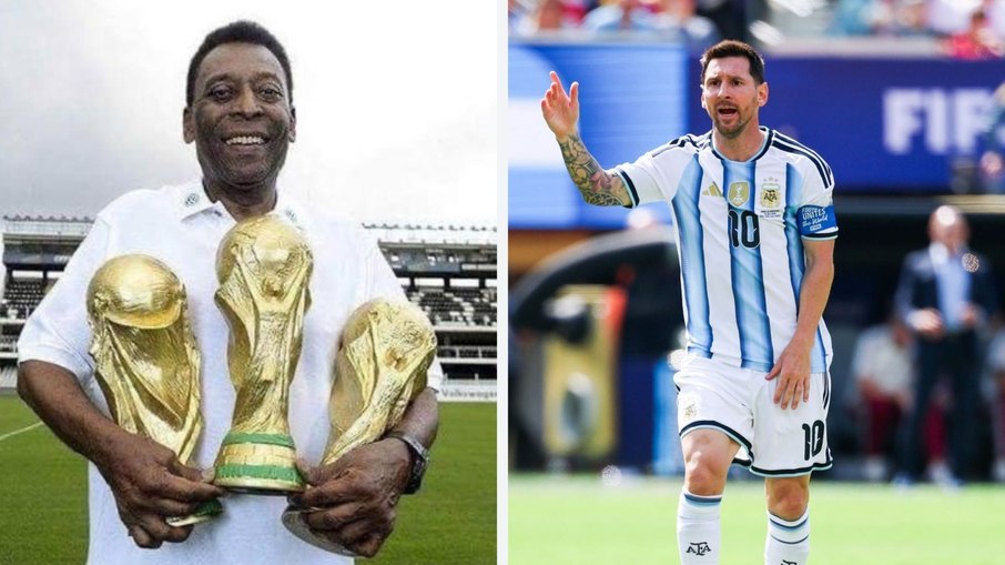 Pelé x Messi em Copas Pelé x Messi em Copas
