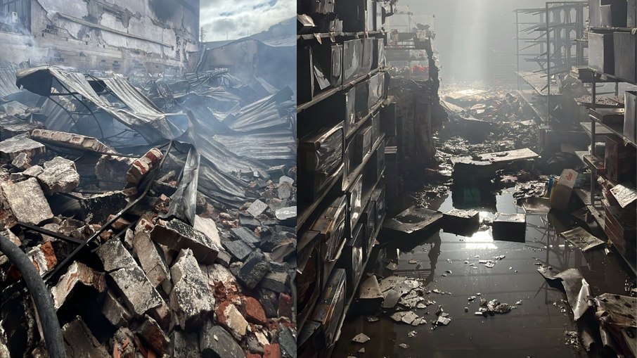 Incêndio destruiu produtos e estruturas
