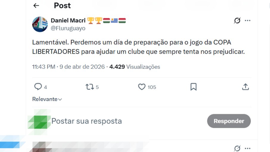 Comentário torcedor Fluminense