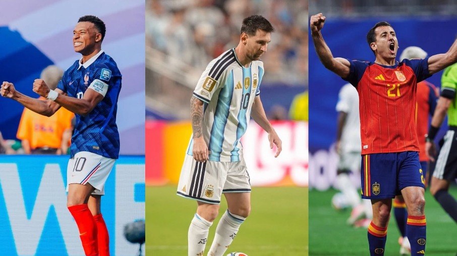Mbappé, Messi e Oyarzabal são os artilheiros de França, Argentina e Espanha