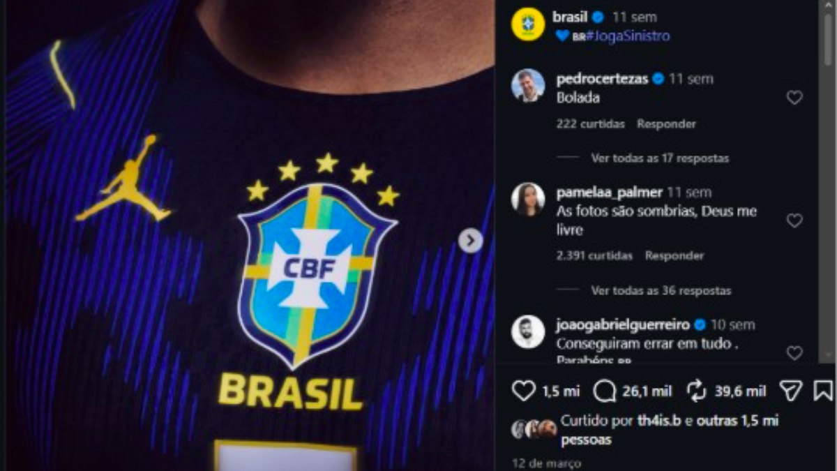 Publicação de lançamento da camisa oficial da Seleção para a Copa está entre os conteúdos com maior repercussão Publicação de lançamento da camisa oficial da Seleção para a Copa está entre os conteúdos com maior repercussão