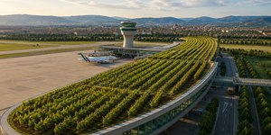 Florença está construindo um aeroporto com um vinhedo no telhado