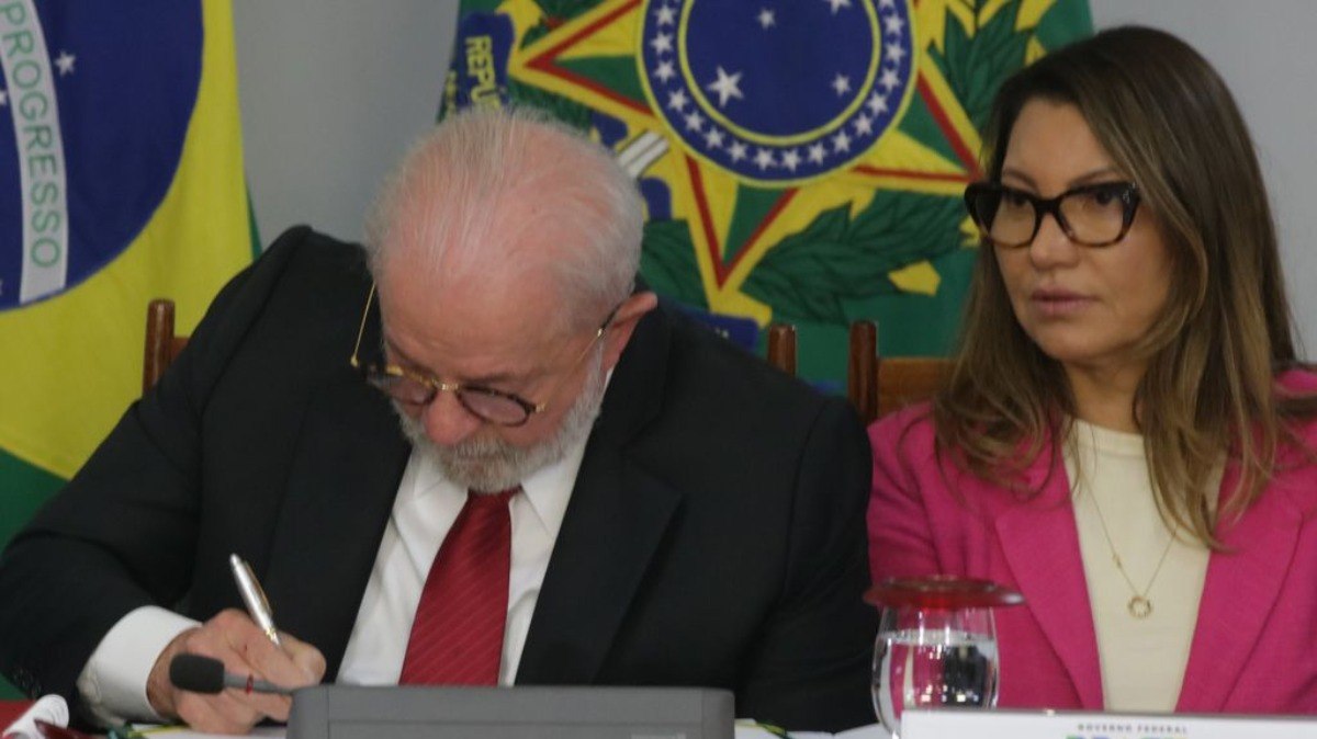 Presidente Luiz Inácio Lula da Silva e a primeira-dama, Janja da Silva