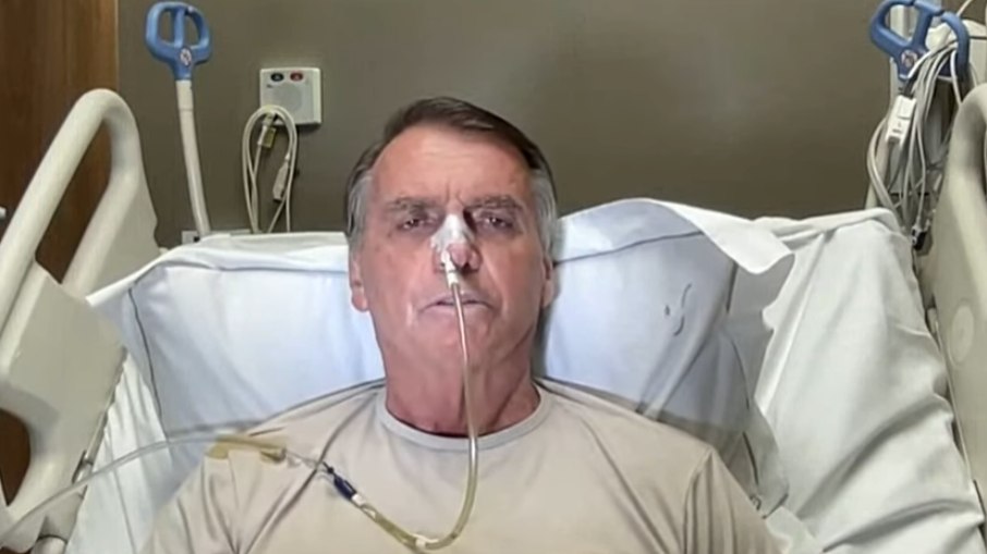 Bolsonaro cedeu entrevista ao SBT de um leito no hospital DF Star Bolsonaro cedeu entrevista ao SBT de um leito no hospital DF Star