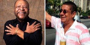 Zeca Pagodinho é confundido com Martinho da Vila em festa