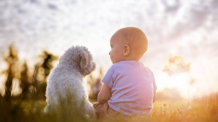 Cães e bebês que convivem juntos fazem um ao outro mais felizes