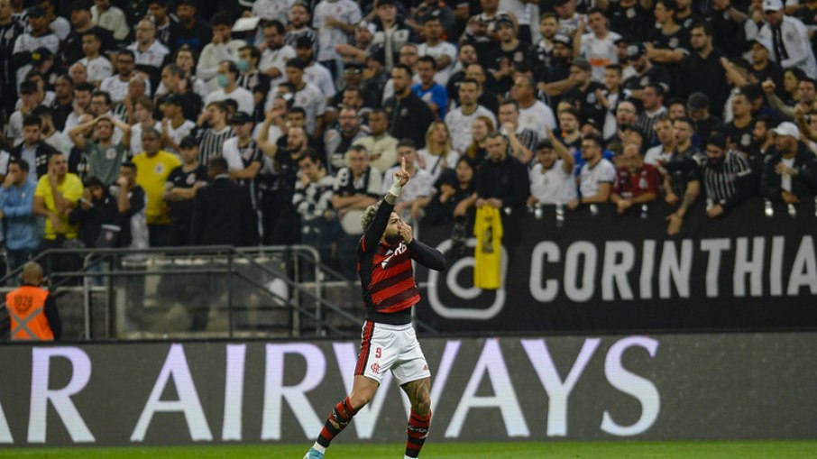 Gabigol marcou no jogo de ida das quartas de final da Libertadores Gabigol marcou no jogo de ida das quartas de final da Libertadores