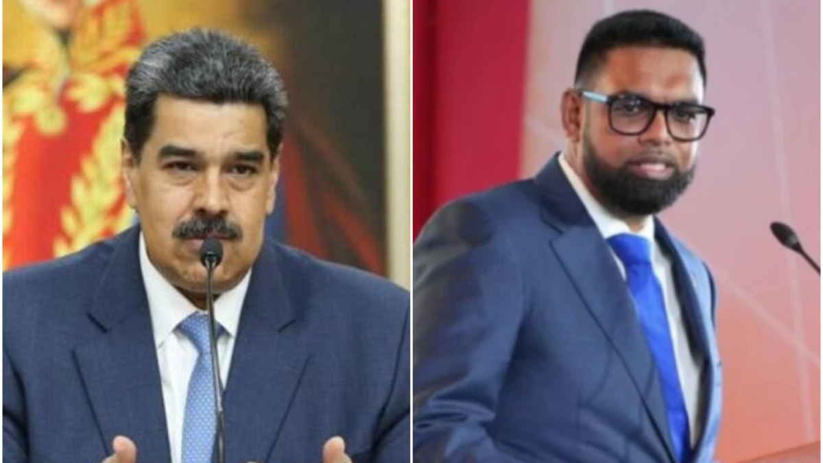 Nicolás Maduro e Irfaan Ali