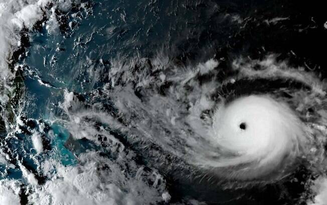 O furacão Dorian estava na categoria 5 quando atingiu as Bahamas