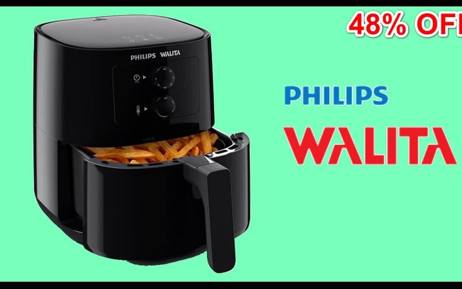 Oferta do dia: 48% de desconto na Air Fryer da Philips Walita