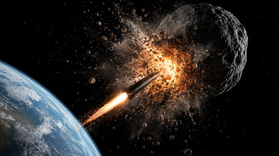Cientistas chineses descobriram a maneira 'mais eficaz' de destruir com armas nucleares um asteroide capaz de causar o fim do mundo Cientistas chineses descobriram a maneira 'mais eficaz' de destruir com armas nucleares um asteroide capaz de causar o fim do mundo