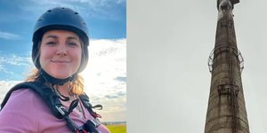 Mulher morre ao escorregar de torre de 90 metros para tirar foto