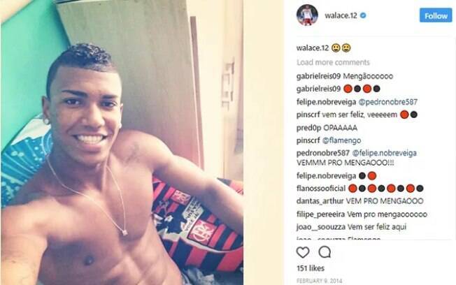 Walace tem Instagram invadido por torcedores do Flamengo