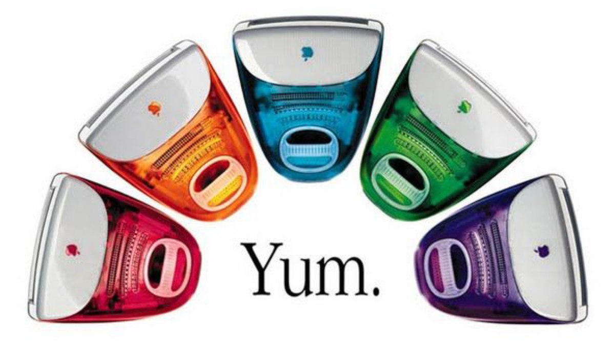 Propaganda do iMac G3, edição colorida