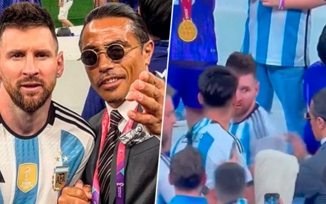 Vídeo viral mostra Messi 'irritado' com Salt Bae