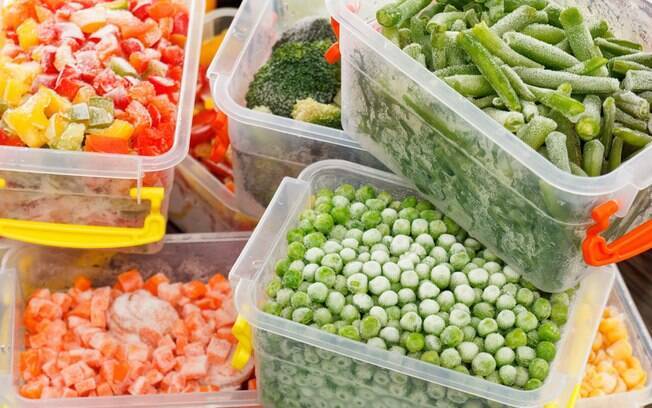 Muitos legumes e até frutas podem ser congelados