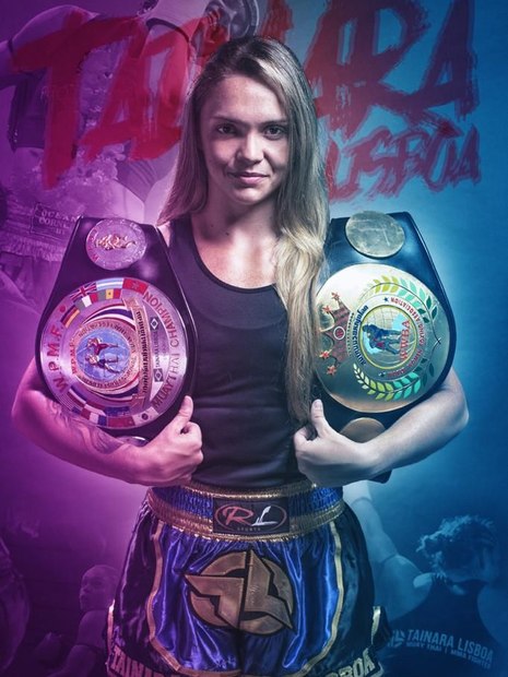 Tainara Lisboa é a única brasileira bicampeã mundial de muay thai