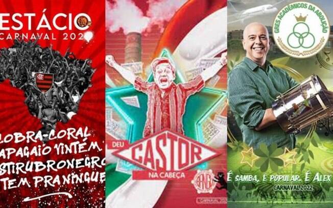 Flamengo, Castor de Andrade, Alex Escobar... Os enredos relacionados ao futebol do Carnaval 2022