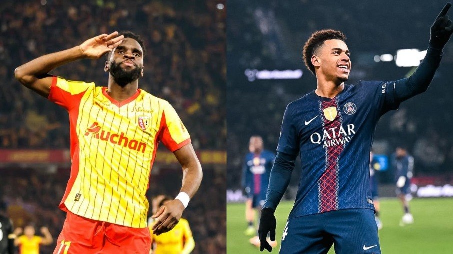 Edouard e Doué se enfrentam em Lens x PSG