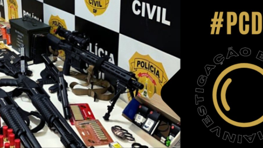 Polícia Civil do DF divulga armas usadas por suspeito de terrorismo em Brasília (24/12/2022)