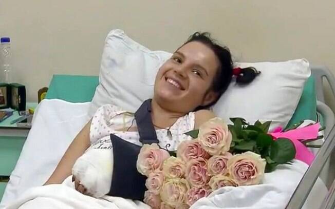 Após ser atacada por pedir o divórcio, Margarita se recupera em um hospital, na Rússia