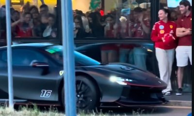 Leclerc é flagrado em McDonalds com Ferrari de R$ 5 milhões