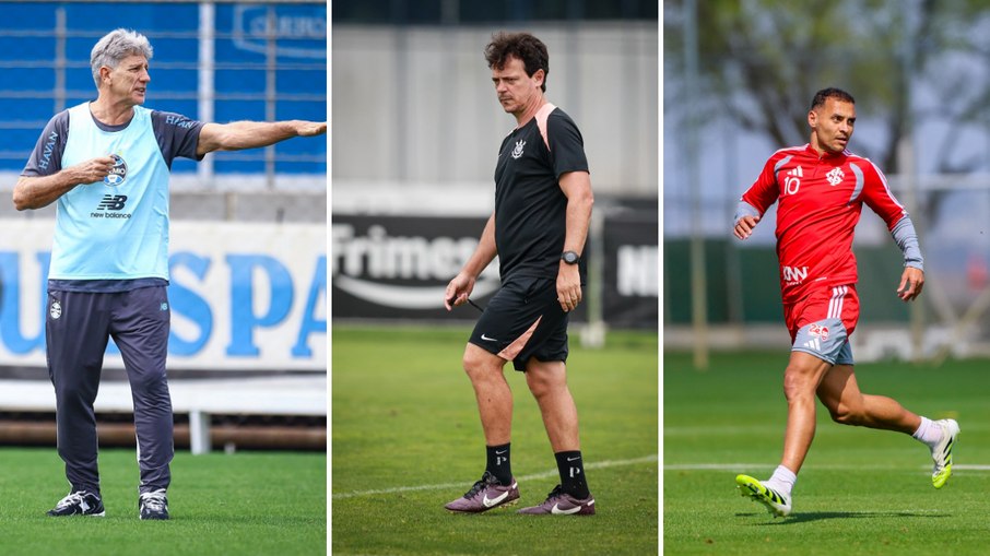 Grêmio, Corinthians e Inter atravessam momentos delicados no Brasileirão