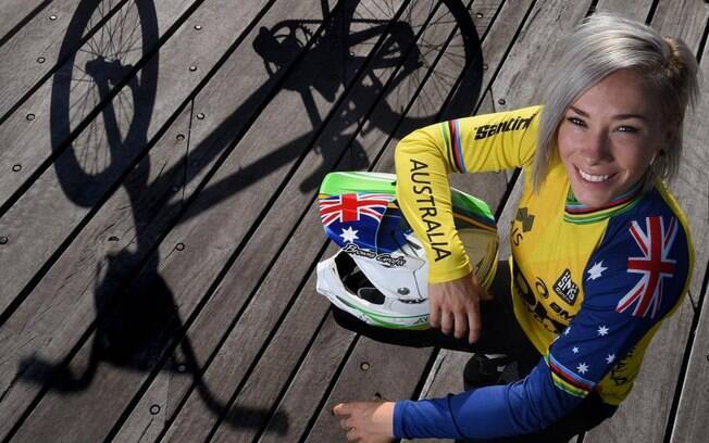 Caroline Buchanan, ciclista australiana e campeã mundial de BMX e mountain bike