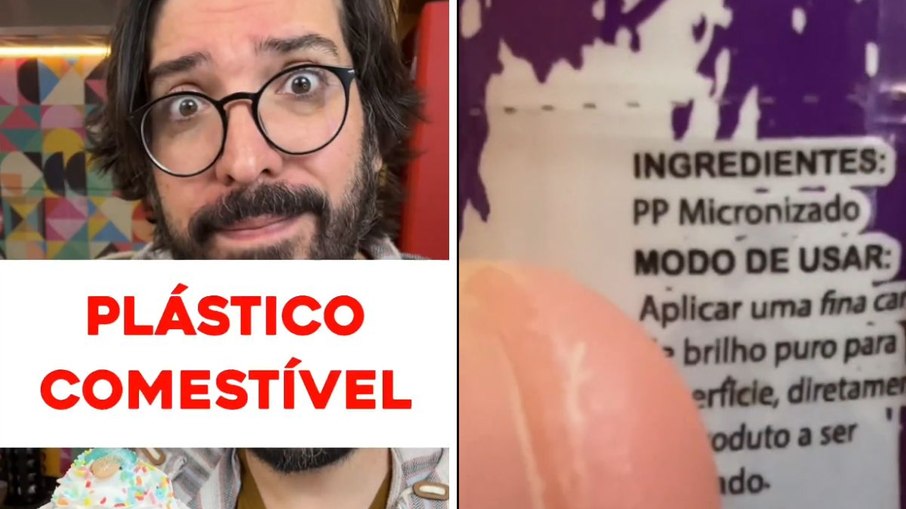 Influenciador denuncia uso de plástico em glitter alimentício no Brasil Influenciador denuncia uso de plástico em glitter alimentício no Brasil