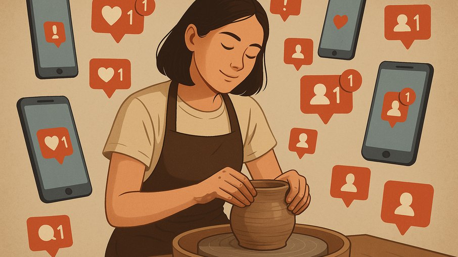 Cerâmica, Dopamina e o Desespero Digital Cerâmica, Dopamina e o Desespero Digital