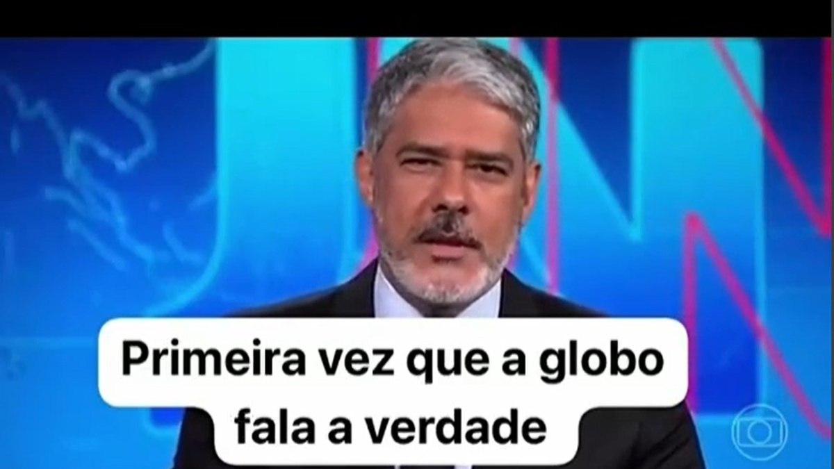 Vídeo foi editado para mudar o sentido de notícia lida no 'Jornal Nacional