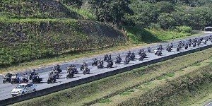 Motociata causa lentidão na Bandeirantes e Anhanguera