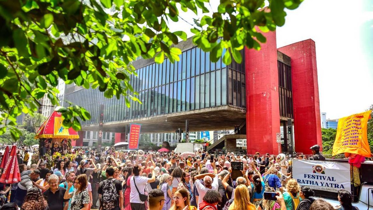 Festival Hare Krishna na Avenida Paulista em 2023