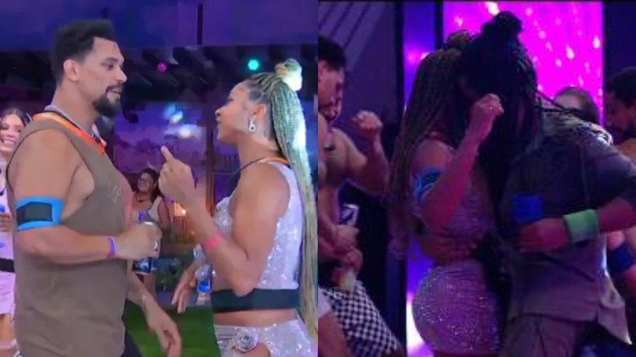 Vinícius e Aline; Aline dança com Diogo