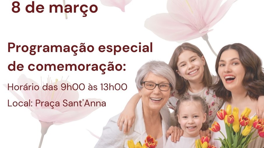 Programação tem início às 9h, na Praça Sant’Ana, no Centro