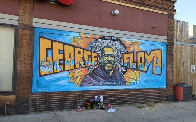 Mural de George Floyd é inaugurado hoje em Minneapolis 