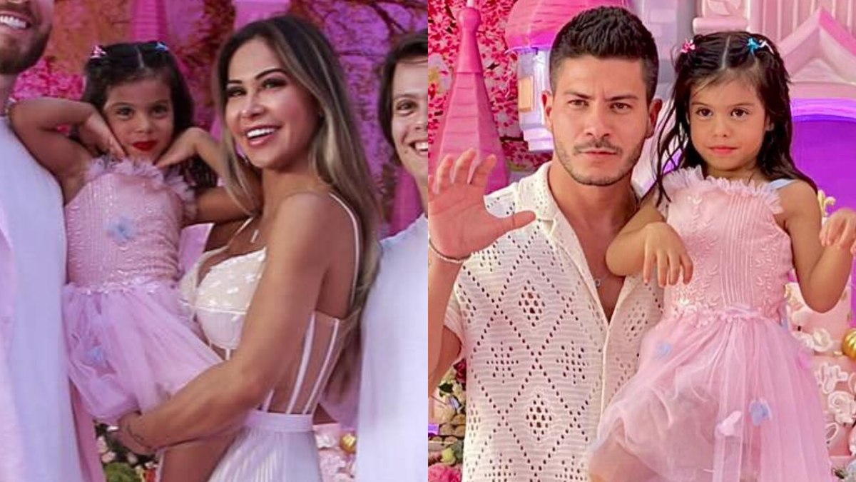 Maíra Cardi é criticada por 'substituir' Arthur Aguiar em foto com a filha