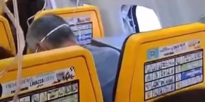 Mulher conta como salvou marido de ser sugado por janela de avião