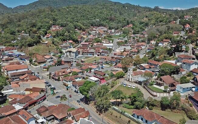 Vista aérea da cidade de Santo Antônio do Pinhal