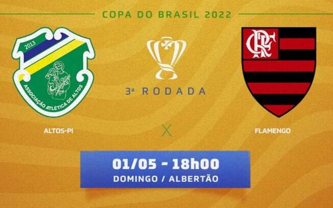 Altos-PI x Flamengo: prováveis times, desfalques e onde assistir o jogo da Copa do Brasil