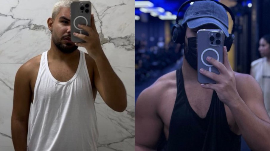 Antes e depois de Vyni, do BBB 22