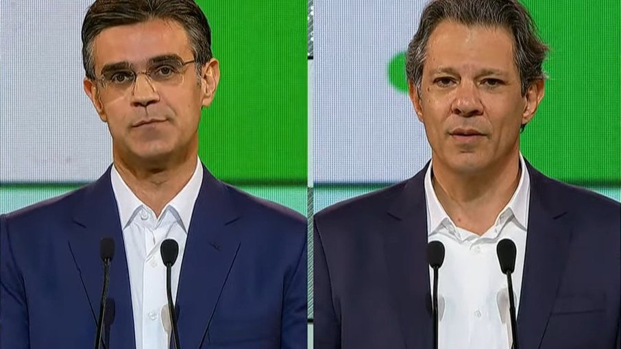 Propaganda eleitoral de Haddad (PT) apresentava mentiras contra o candidato à reeleição, governador Rodrigo Garcia (PSDB). 